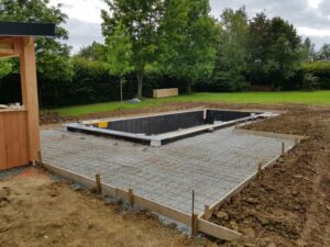 Alimentation électrique pour un pool house ainsi qu'une piscine chez un client de st Rémy la varenne