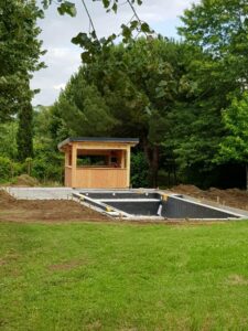 Alimentation électrique pour un pool house ainsi qu'une piscine chez un client de st Rémy la varenne